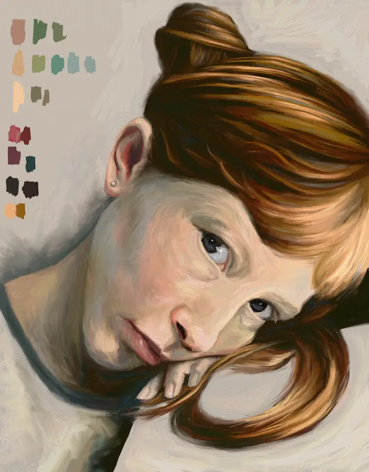 7 Portrait Painting Tips From The #30faces30days Challenge