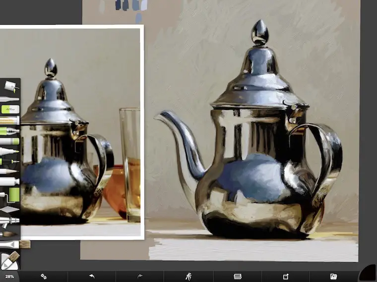 painting silver objects step-by-step