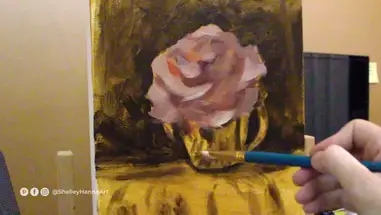 Impressionist Flower Painting Plus How To Paint Silver Fabric
