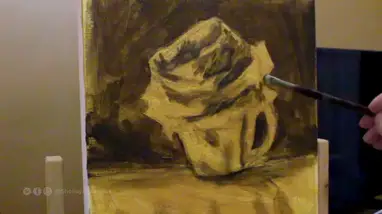 Impressionist Flower Painting Plus How To Paint Silver Fabric