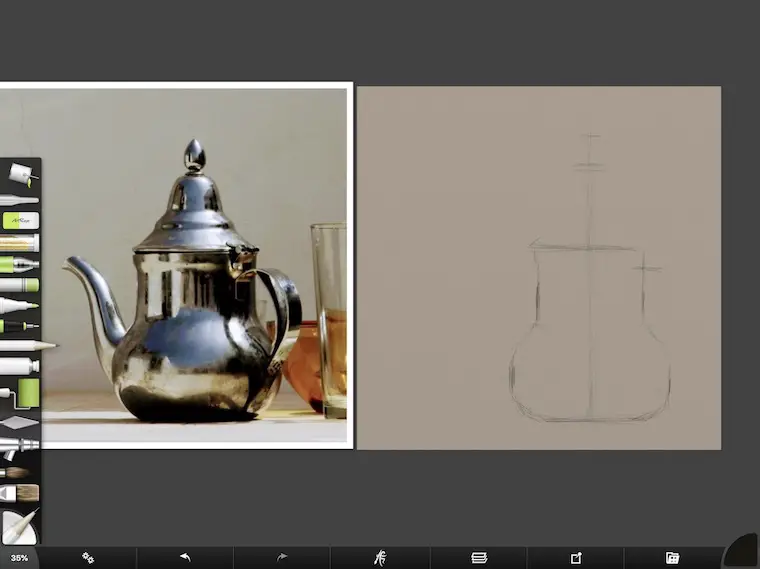 tips for painting shiny things digitally in ArtRage