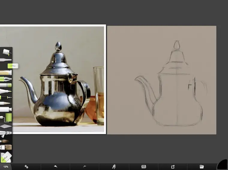 tips for painting silver objects digitally in ArtRage