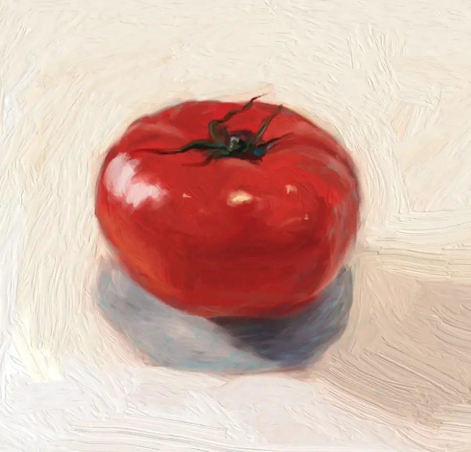 Final tomato painting