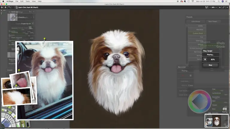 Step 14 painting a japanese chin