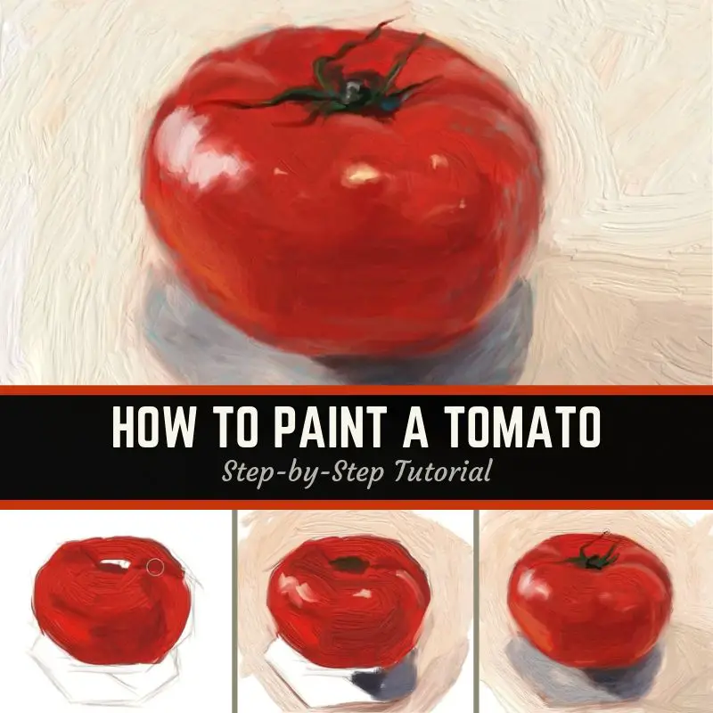 How to paint a tomato title card